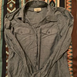 Denim color Magellan button down